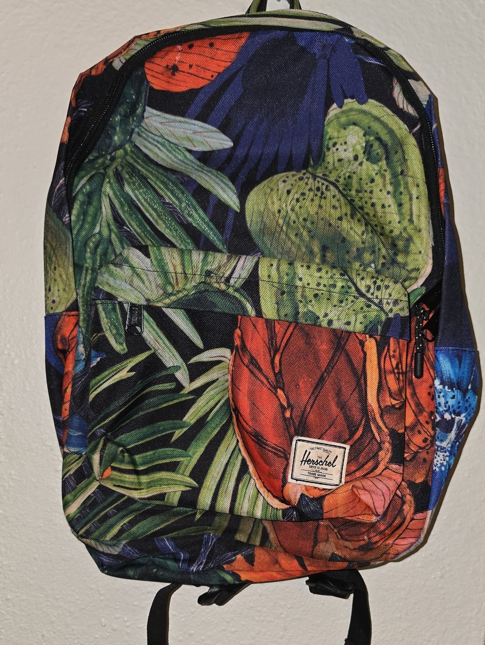 Herschel Supply Company Floral Tropical Backpack in Green, Blue, Orange